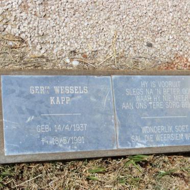 KAPP Gert Wessels 1937-1991