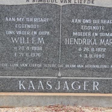 KAASJAGER Willem 1908-1976 &amp; Hendrika Maria 1922-1990