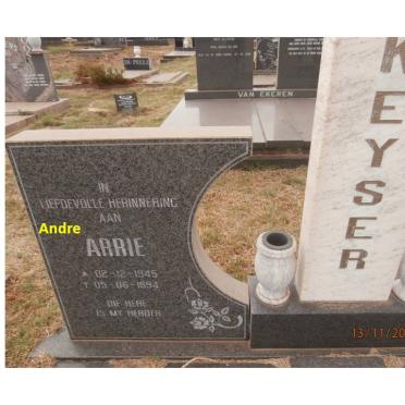 KEYSER Arrie 1945-1994