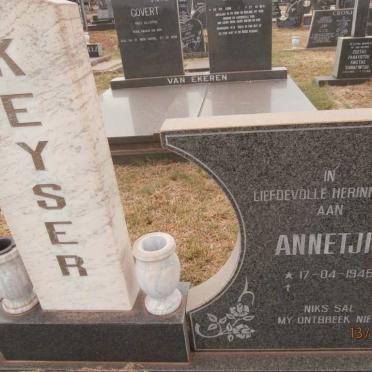 KEYSER Annetjie 1945-