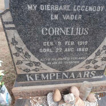 KEMPENAARS Cornelius 1919-1960