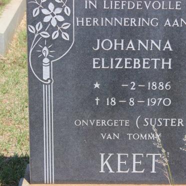 KEET Johanna Elizebeth 1886-1970