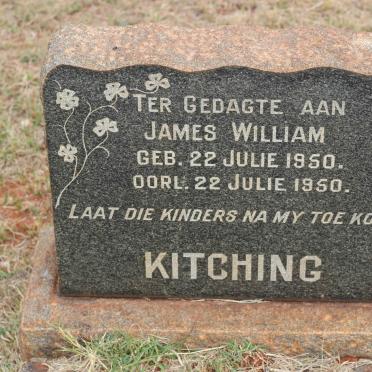 KITCHING James William 1950-1950