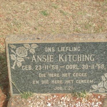 KITCHING Ansie 1958-1958