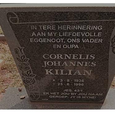 KILIAN Cornelis Johannes 1936-1996