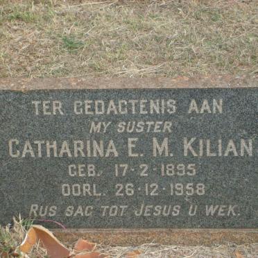 KILIAN Catharina E.M. 1895-1958