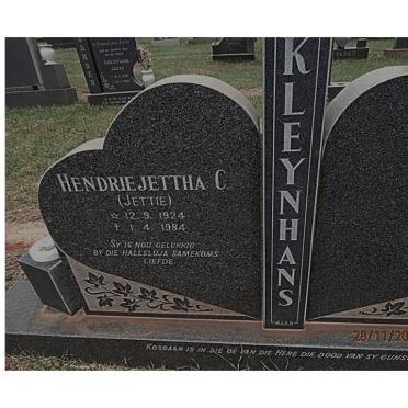KLEYNHANS Hendrie Jettha C. 1924-1984