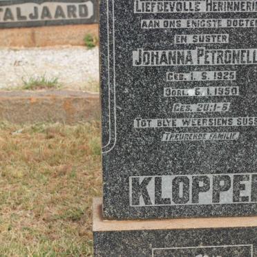 KLOPPER Johanna Petronella 1925-1950
