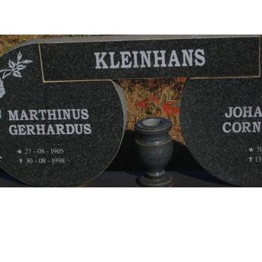KLEINHANS Marthinus Gerhardus 1905-1998 &amp; Johanna Cornelia 1910-1999