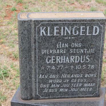 KLEINGELD Gerhardus 1977-1978