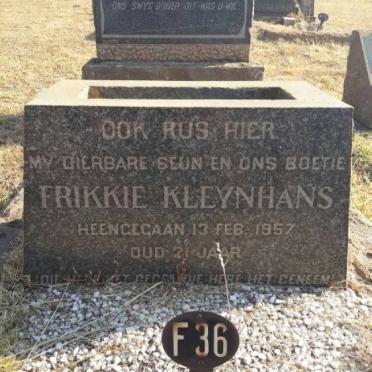 KLEYNHANS Frikkie -1957
