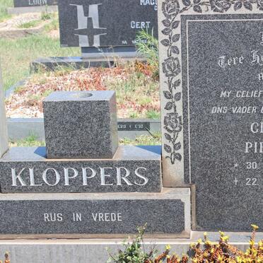 KLOPPERS Gert Pieter 1924-1975 &amp; Debora Johanna 1930-1971