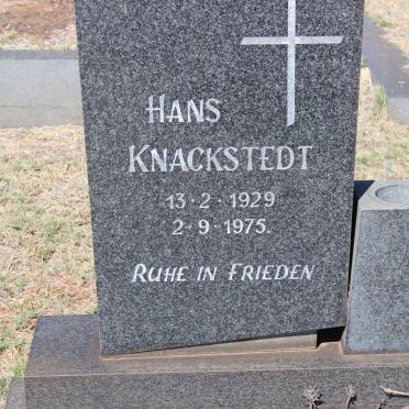 KNACKSTEDT Hans 1929-1975