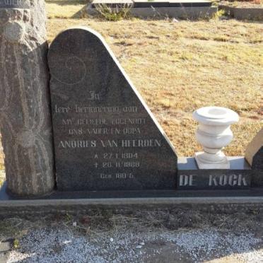 KOCK Andries van Heerden, de 1904-1968 &amp; Helena Dorothea DU PLESSIS 1907-1984