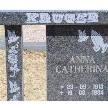 KRUGER Anna Catherina 1913-1984