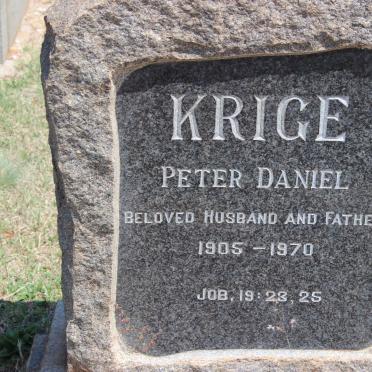 KRIGE Peter Daniel 1905-1970