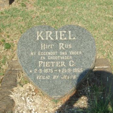 KRIEL Pieter G. 1875-1965