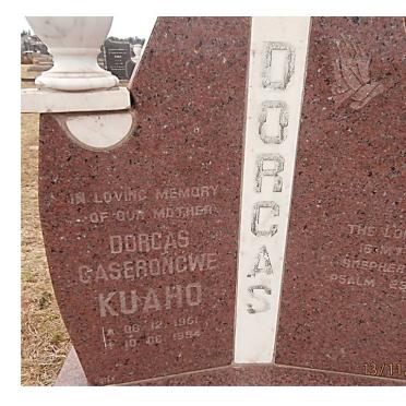 KUAHO Dorcas Gaserongwe 1961-1994