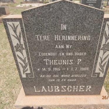 LAUBSCHER Theunis P. 1915-1969