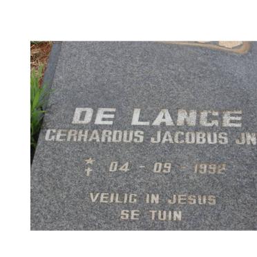 LANGE Gerhardus Jacobus, de 1992-1992