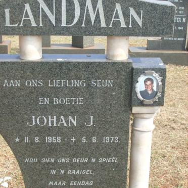 LANDMAN Johan J. 1958-1973