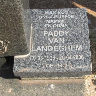 LANDEGHEM Paddy, van 1936-2000