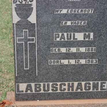 LABUSCHAGNE Paul M. 1881-1963