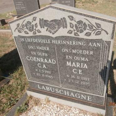 LABUSCHAGNE Coenraad C.A. 1911-1985 &amp; Maria C.E. 1913-1995