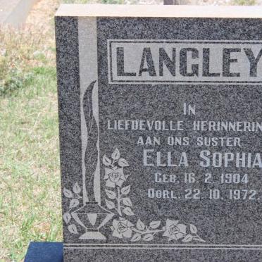LANGLEY Ella Sophia 1904-1972