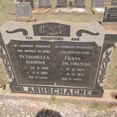 LABUSCHAGNE Frans Jacobus 1917-1971 &amp; Petronella Johanna 1923-1969