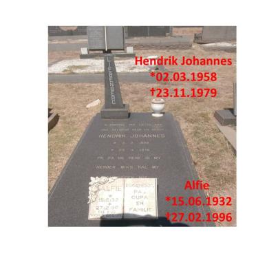 LIEBENBERG Alfie 1932-1996 :: LIEBENBERG Hendrik Johannes 1958-1979