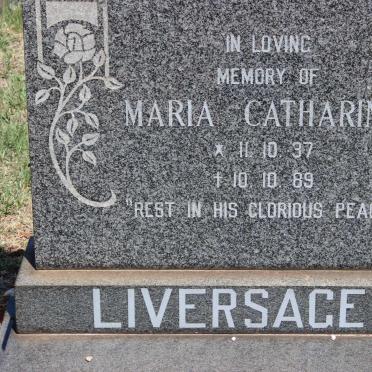 LIVERSAGE Maria Catharina 1937-1989