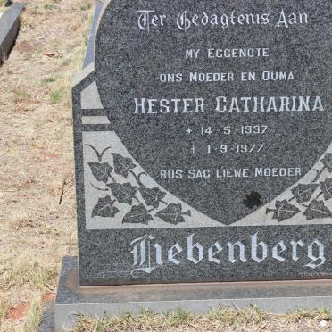 LIEBENBERG Hester Catharina 1937-1977