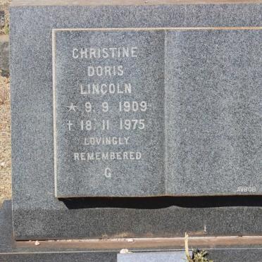 LINCOLN Christine Doris 1909-1975