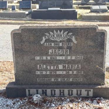 LINDHOUT Jacob 1862-1948 &amp; Aletta Maria 1875-1961