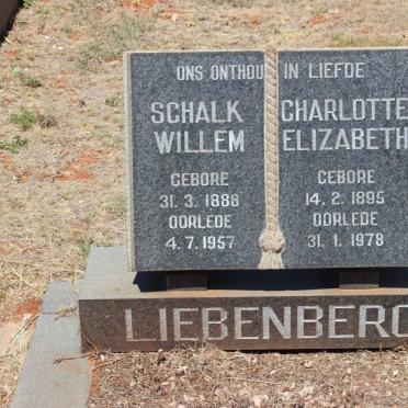 LIEBENBERG Schalk Willem 1888-1957 &amp; Charlotte Elizabeth 1895-1978