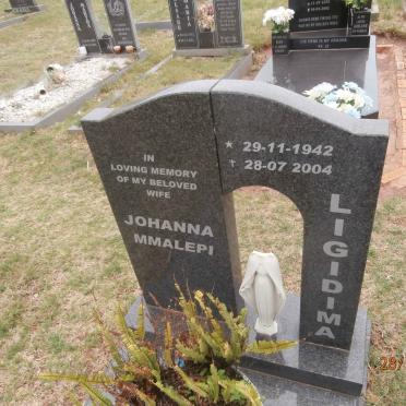 LIGIDIMA Johanna Mmalepi 1942-2004