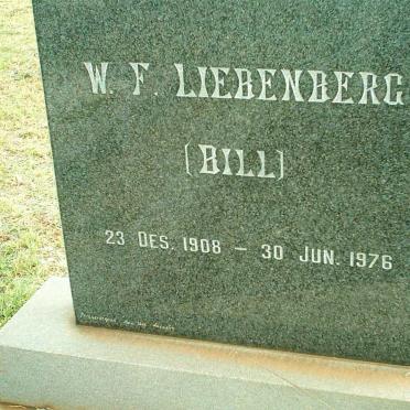 LIEBENBERG W.F. 1908-1976