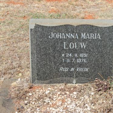 LOUW Johanna Maria 1891-1976