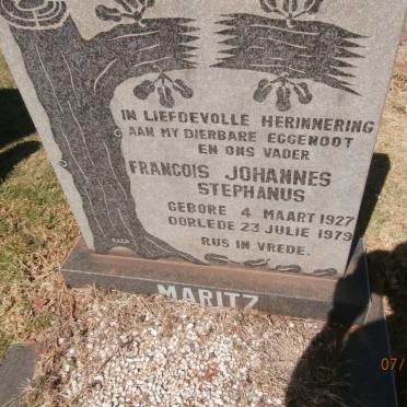 MARITZ Francois Johannes Stephanus 1927-1979