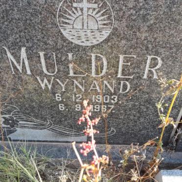 MULDER Wynand 1903-1967 &amp; Maria Elizabeth 1911-1988 :: ? Marthie -1992