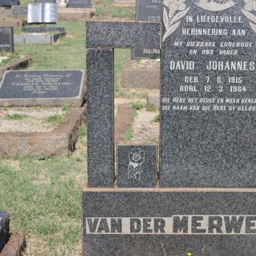 MERWE David Johannes, van der 1915-1964