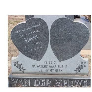 MERWE Roelof, van der 1950-1986
