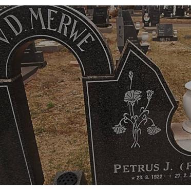 MERWE Petrus J., v.d. 1922-2002