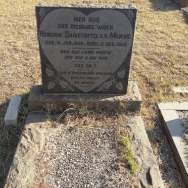 MERWE Hendrik Christoffel, v.d. 1908-1949