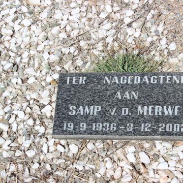 MERWE Samp, v.d. 1936-2002
