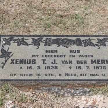 MERWE Xenius T.J., van der 1928-1976