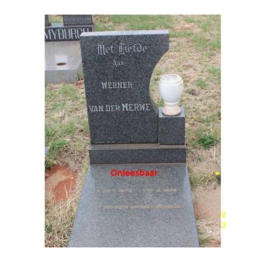 MERWE Werner, van der 1975-1976