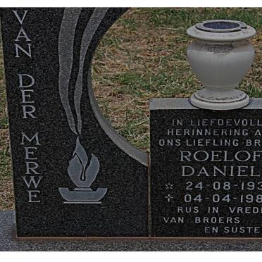 MERWE Roelof Daniel, van der 1938-1989