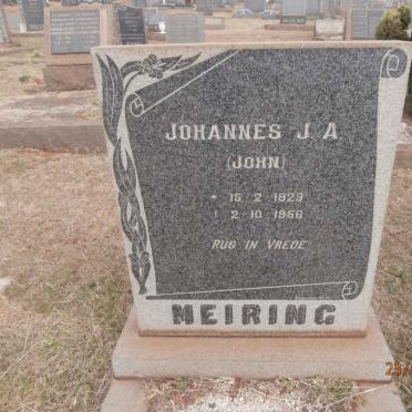 MEIRING Johannes J.A. 1929-1958